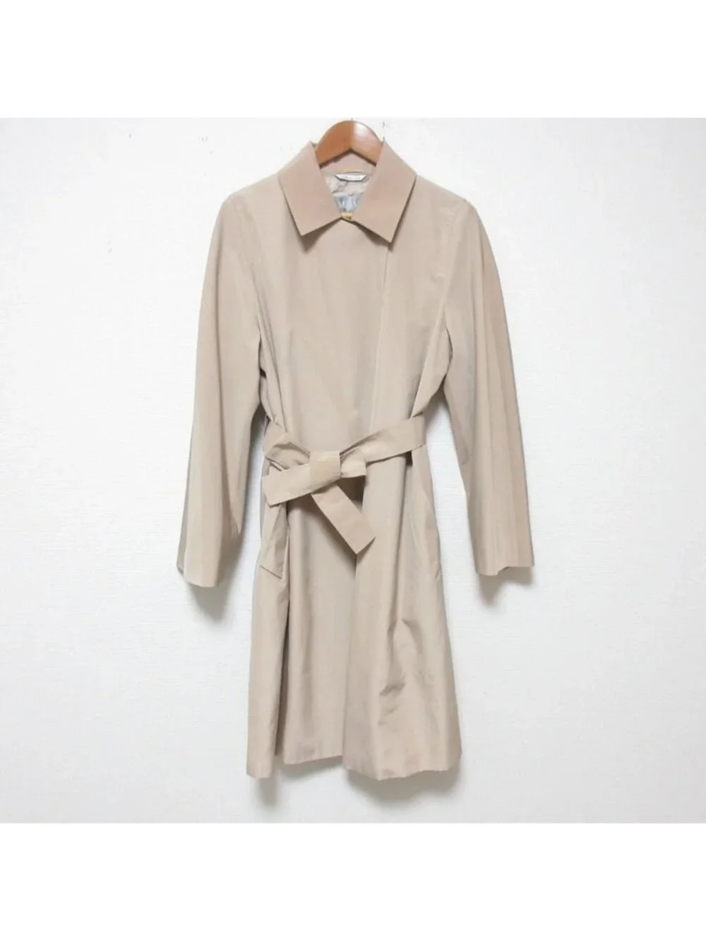 Max Mara with Belt Wrap Coat Spring Beige